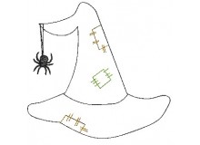 Stickdatei- Halloween Doodle Hexenhut